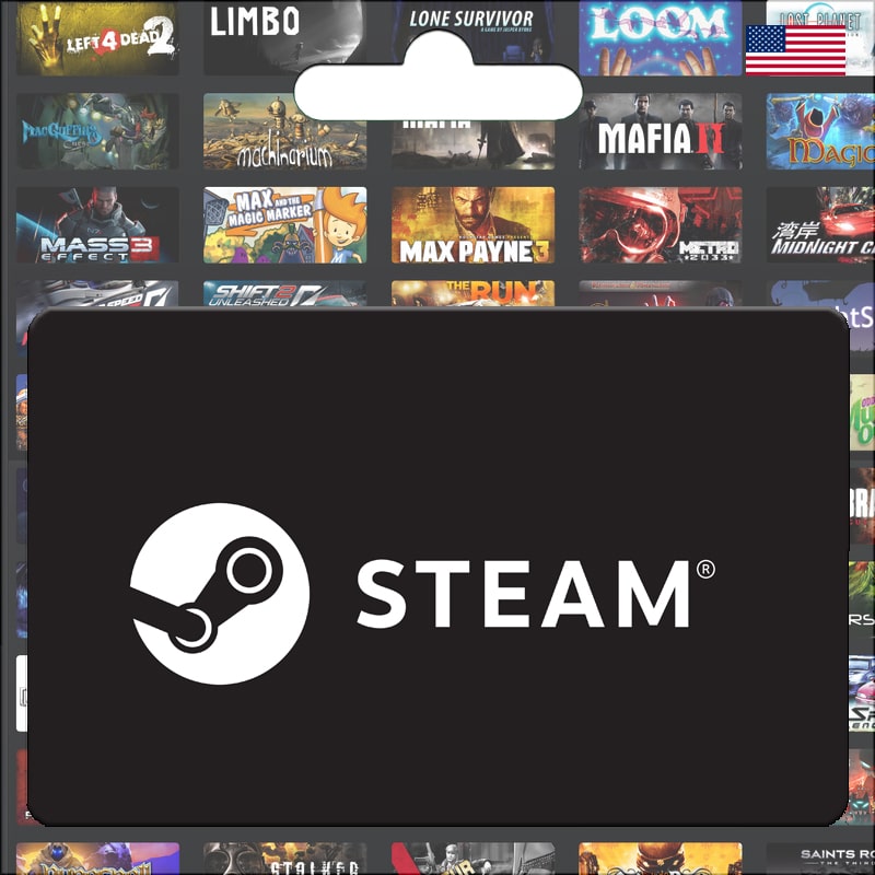 Steam Game Card (US - Global) Comprar Saldo Americano Dolar