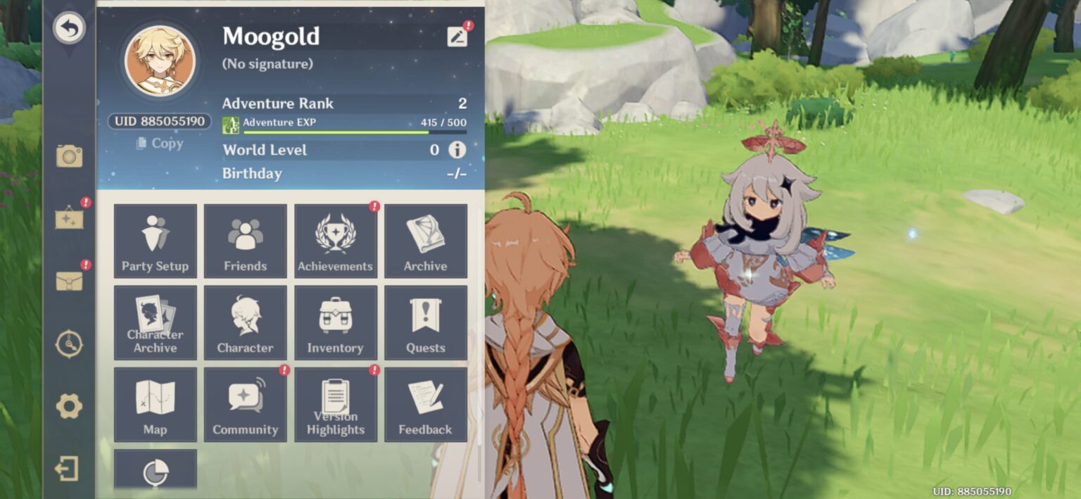 Genshin Impact UID Guide